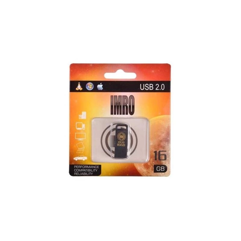 PENDRIVE USB 2.0 BLACK IMRO 16GB