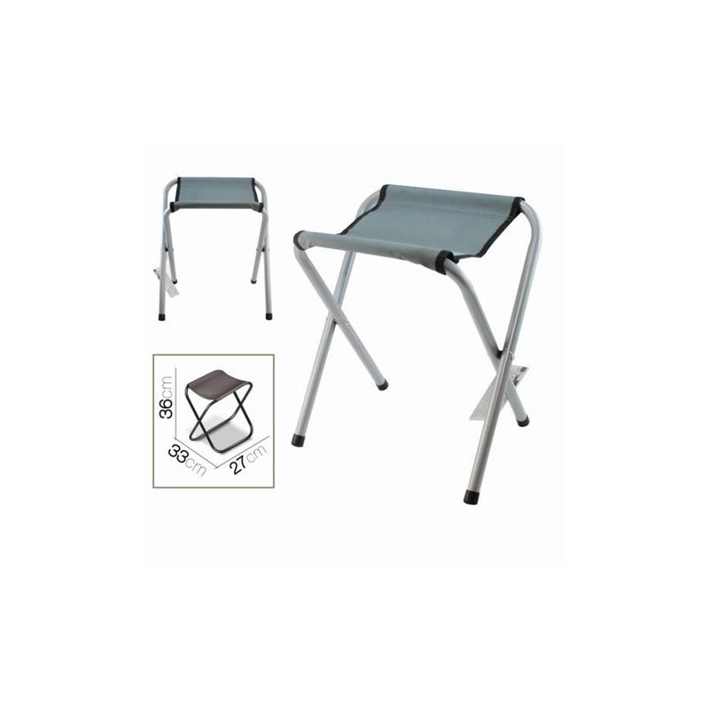 TABURETE DE CAMPING PLEGABLE 27X33X36