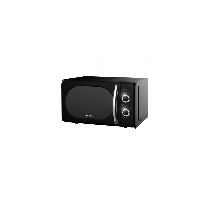 MICROONDAS VINTAGE NEGRO 700W. GRUNKEL