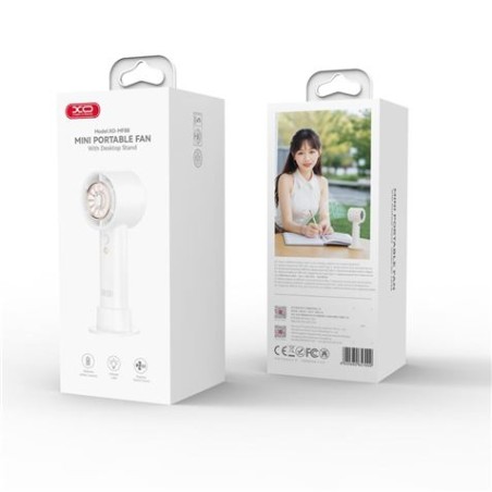VENTILADOR PORTATIL A BATERIA MF88 BLANCO XO