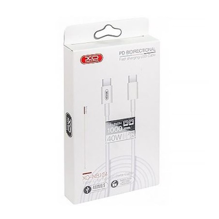 CABLE TIPO C A TIPO C 1METRO NB124 BLANCO 40W XO