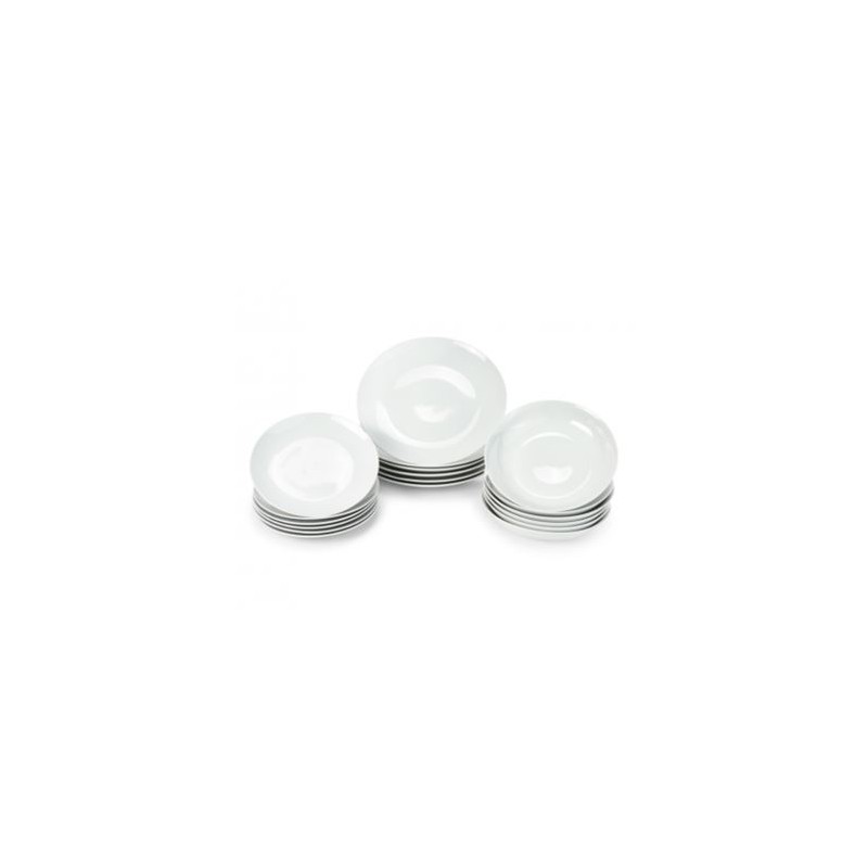 VAJILLA DE PORCELANA OVAL 18 PIEZAS...