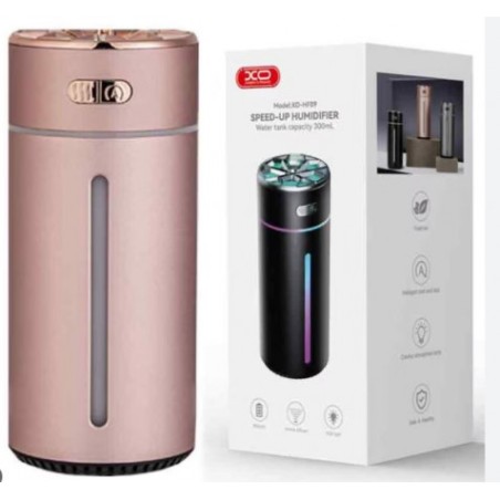HUMIDIFICADOR PORTATIL CON RGB HF09 ROSA XO