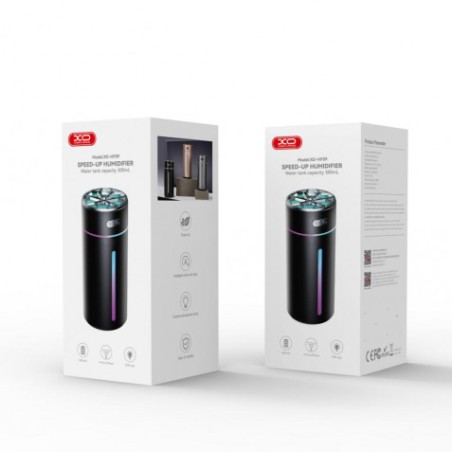 HUMIDIFICADOR PORTATIL CON RGB HF09 PLATA XO