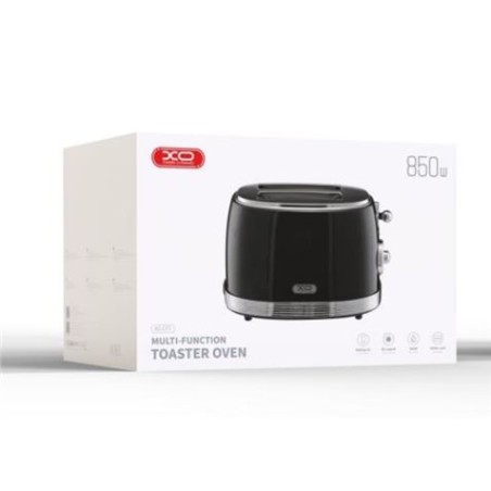TOSTADORA VINTAGE 850W NEGRO PLATA XOCF7 XO