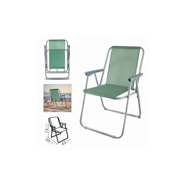 SILLA DE PLAYA PLEGABLE 52X43X74...
