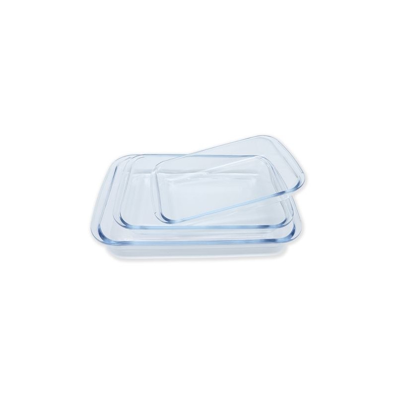 SET 3 FUENTES HORNO VIDRIO TEMPLADO...