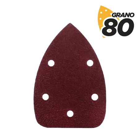 PACK 10 LIJAS GRANO 80 PARA LIJADORA BL0124 - BL0174