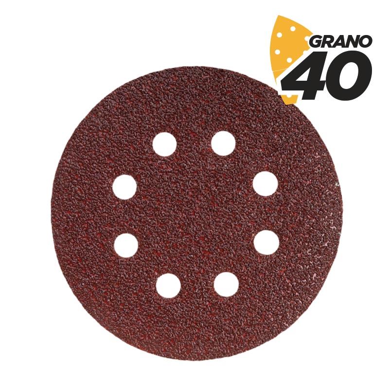 PACK 10 LIJAS 125MM GRANO 40 PARA MODELO BL0150 BLIM - BL0188