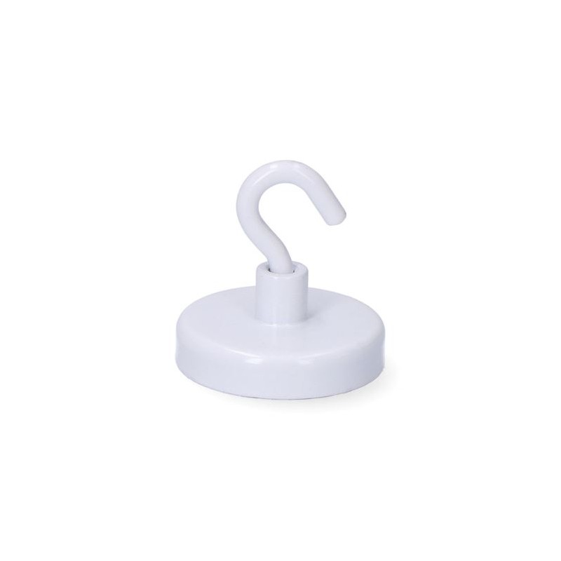 IMAN 32X7MM CON GANCHO BLANCO