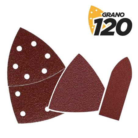 SET DE 9 LIJAS GRANO 120 PARA LIJADORA BL0137 - BL0167