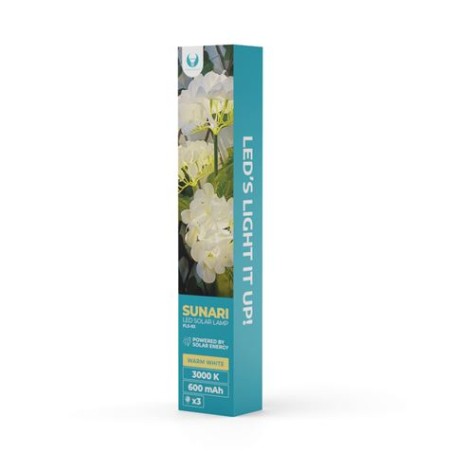 ESTACA SOLAR DECORATIVA FLORES JARDIN 79CM