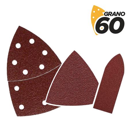 SET DE 9 LIJAS GRANO 60 PARA LIJADORA BL0137 - BL0165