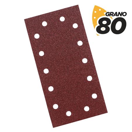 PACK 10 LIJAS RECTANGULARES GRANO 80 PARA BL0123, BL0422 BLIM - BL0186