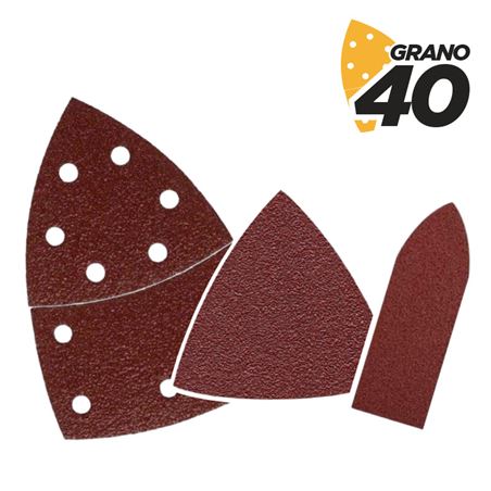 SET DE 9 LIJAS GRANO 40 PARA LIJADORA BL0137 - BL0164