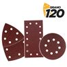 SET DE 9 LIJAS GRANO 120 PARA LIJADORA MODELO BL0151 - BL0171