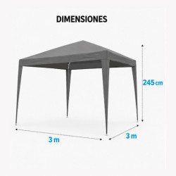 CARPA ACERO RAFIA 3X3...