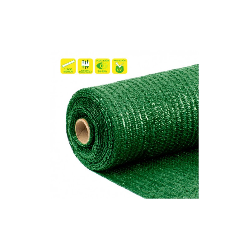 MALLA DE SOMBREO VERDE 1.5X50 METROS...
