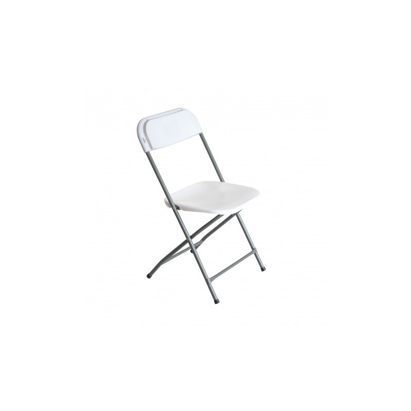 SILLA RESINA PLEGABLE 80X50X45CM BLANCA SUNGARDEN