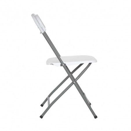 SILLA RESINA PLEGABLE 80X50X45CM BLANCA SUNGARDEN