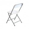 SILLA RESINA PLEGABLE 80X50X45CM BLANCA SUNGARDEN