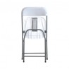 SILLA RESINA PLEGABLE 80X50X45CM BLANCA SUNGARDEN