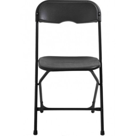 SILLA RESINA PLEGABLE 80X50X45CM NEGRA SUNGARDEN