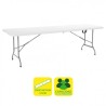 MESA DE RESINA PLEGABLE 240X74X74CM 3.5CM SUNGARDEN
