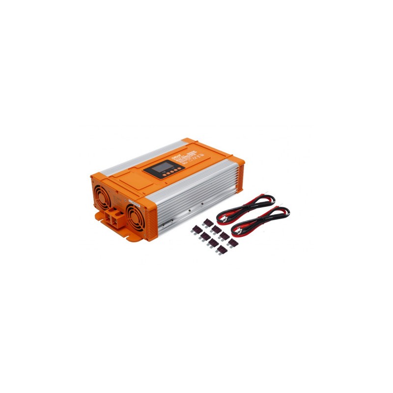 CONVERTIDOR DE CORRIENTE ONDA PURA CON PANTALLA LCD 2000W ELBAT