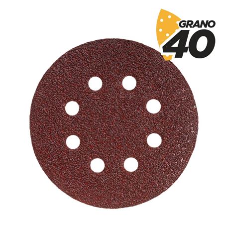 PACK 10 LIJAS CIRCULARES 125MM GRANO 40 PARA BL0136 BLIM - BL0176