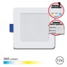 DOWNLIGHT CUADRADO 12W | 960LM SELECTOR 3 TEMPERATURAS + SOBREPARED ELBAT