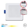 DOWNLIGHT CUADRADO 9W | 720LM SELECTOR 3 TEMPERATURAS + SOBREPARED ELBAT