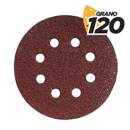 PACK 10 LIJAS CIRCULARES 150MM GRANO 120 PARA BL0136 BLIM - BL0183