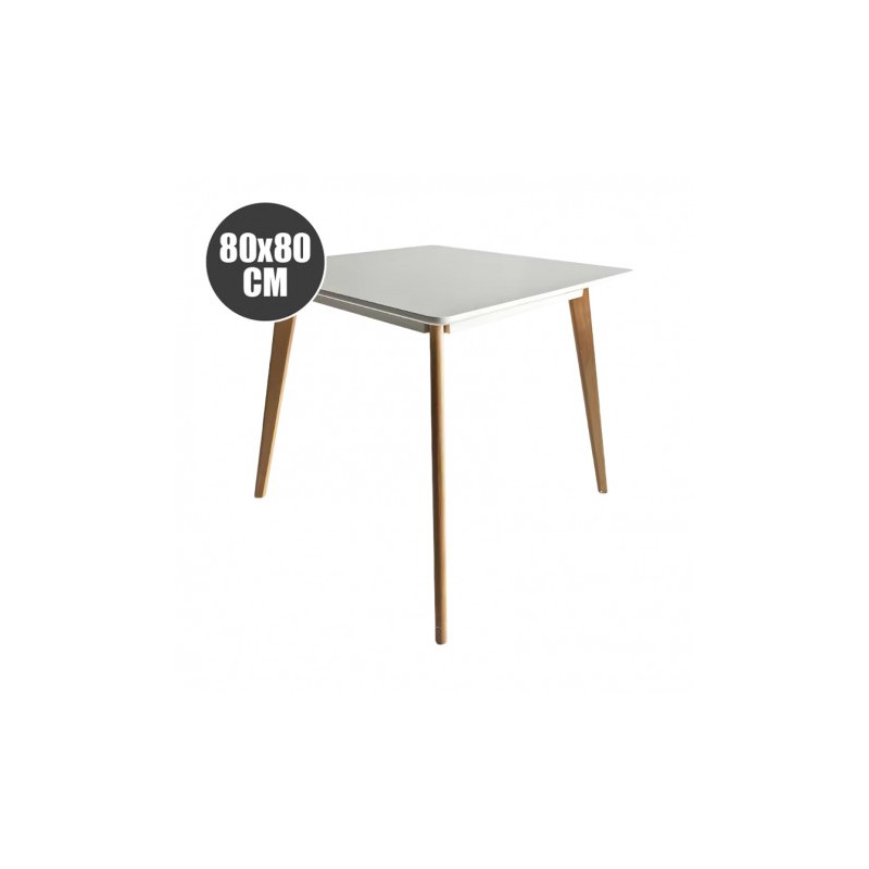 MESA DESIGN D900 80X80CM BLANCA MUVIP