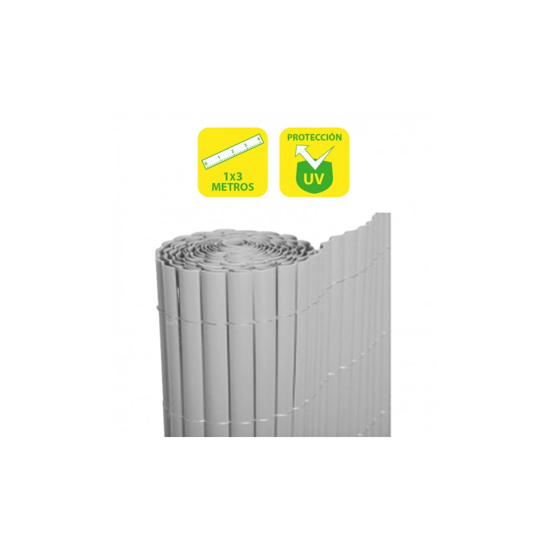 CAÑIZO PLÁSTICO DOBLE CARA 1X3 METROS GRIS CLARO SUNGARDEN