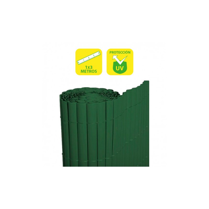 CAÑIZO PLÁSTICO DOBLE CARA 1X3 METROS VERDE SUNGARDEN