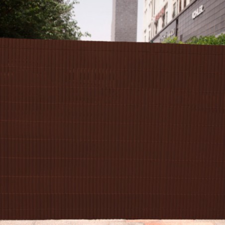 CAÑIZO PLÁSTICO DOBLE CARA 2X3 METROS MARRON OSCURO SUNGARDEN