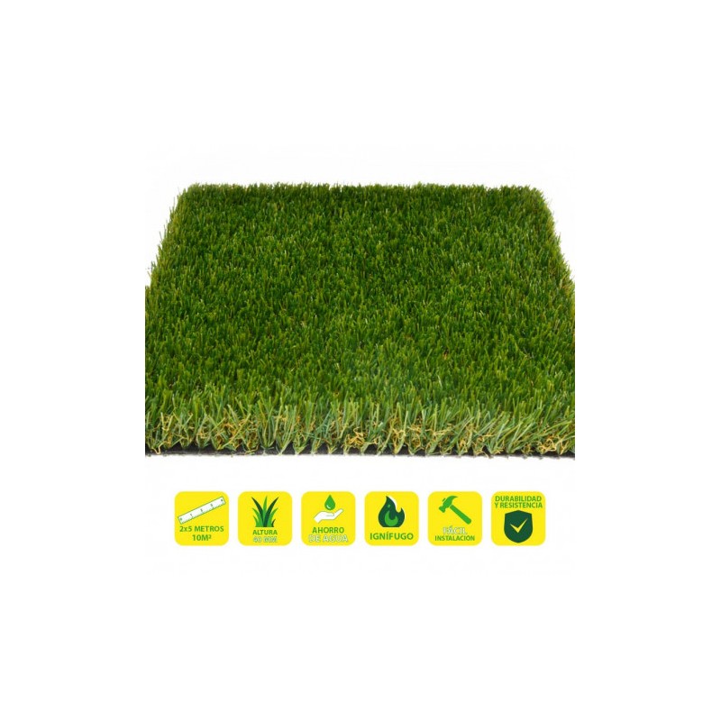 CESPED ARTIFICIAL 2X5 METROS 40MM SERIE ALPINO SUPERIOR SUNGARDEN
