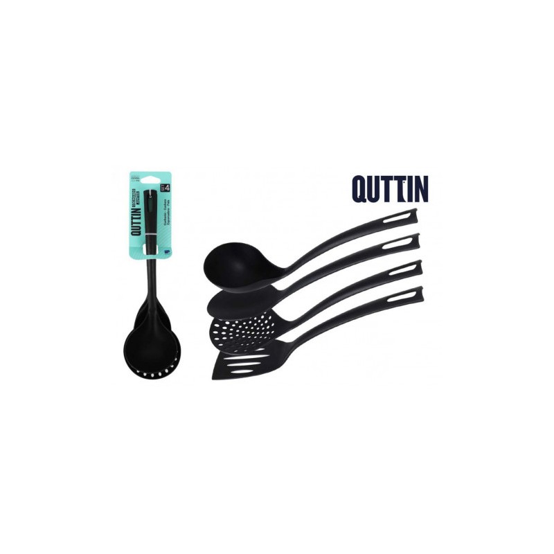 SET 4 UTENSILIOS DE COCINA PLASTICOS QUTTIN