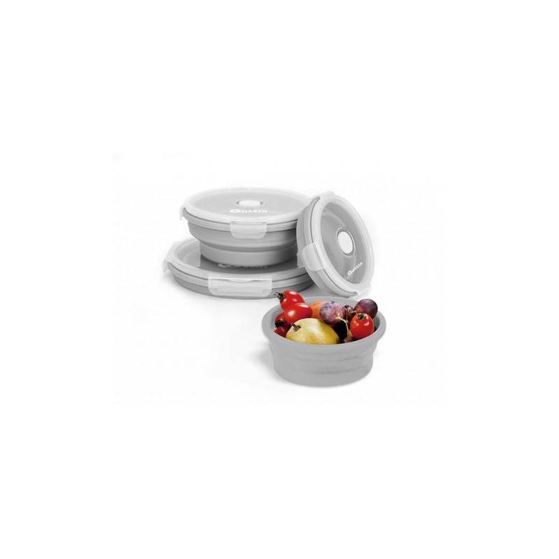 TUPPER PLEGABLE 750ML GRIS CON TAPA...