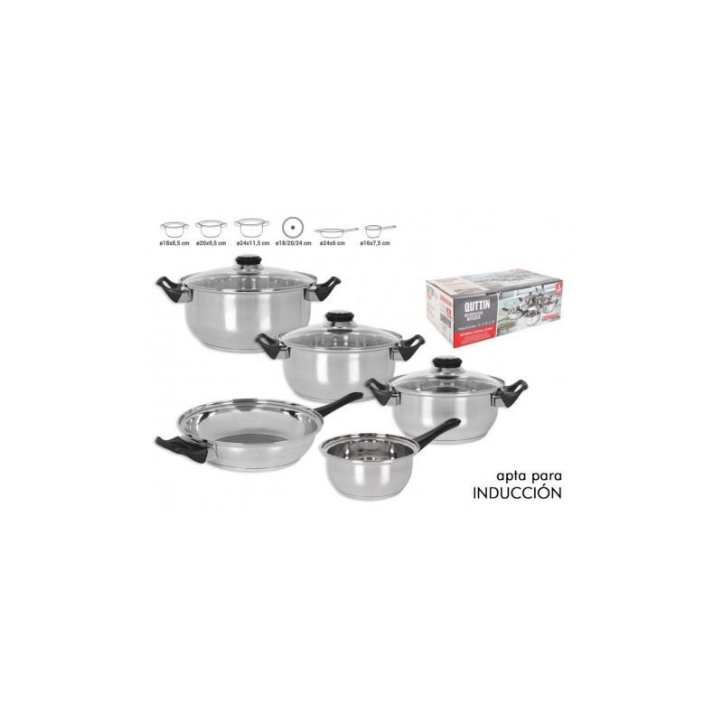 BATERIA DE COCINA 5 PIEZAS INDUCCION...
