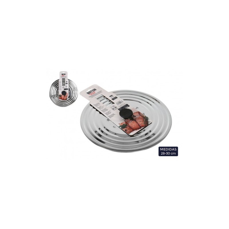 TAPA DE SARTEN ACERO INOX 28/30CM QUTTIN