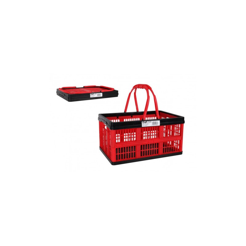 CAJA PLEGABLE 16 LITROS CON ASAS ROJA Y NEGRA