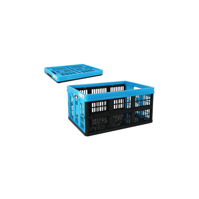 CAJA PLEGABLE 45 LITROS AZUL Y NEGRA