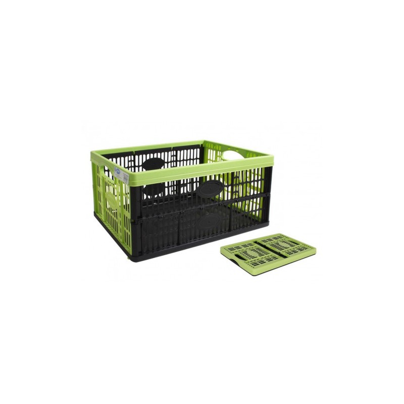 CAJA PLEGABLE 32 LITROS VERDE Y NEGRA