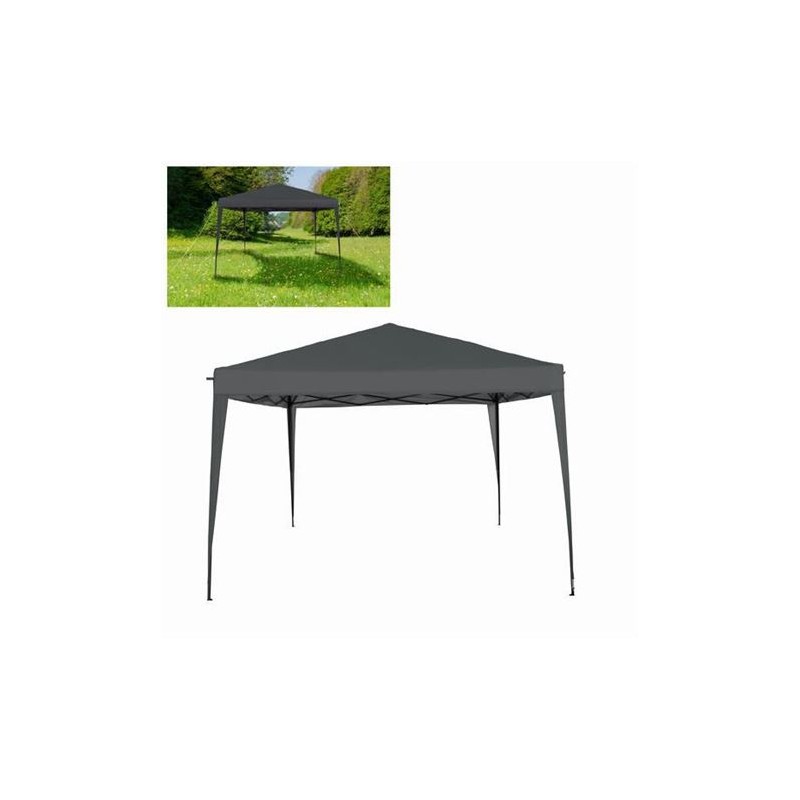CARPA PLEGABLE 3X3 METROS GRIS ANTRACITA