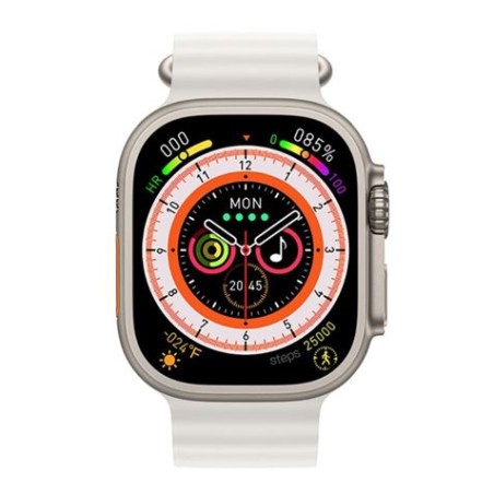 SMARTWATCH M9 ULTRA 2" AMOLED | LLAMADAS BT | CARGA MAGNETICA | BLANCO XO