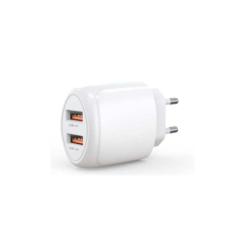 CARGADOR USB X 2 CARGA RAPIDA 2.4A...