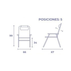 SILLA PLEGABLE 5 POSICIONES... 2