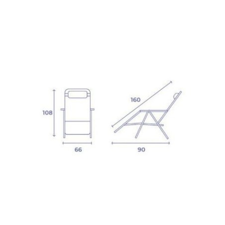 TUMBONA PLEGABLE NEGRO DE ACERO CON COJIN CERVICAL